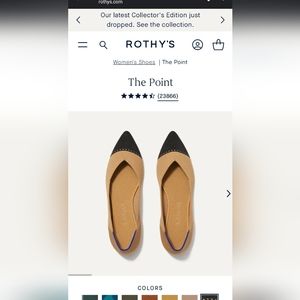 Rothys Point - Camel Captoe